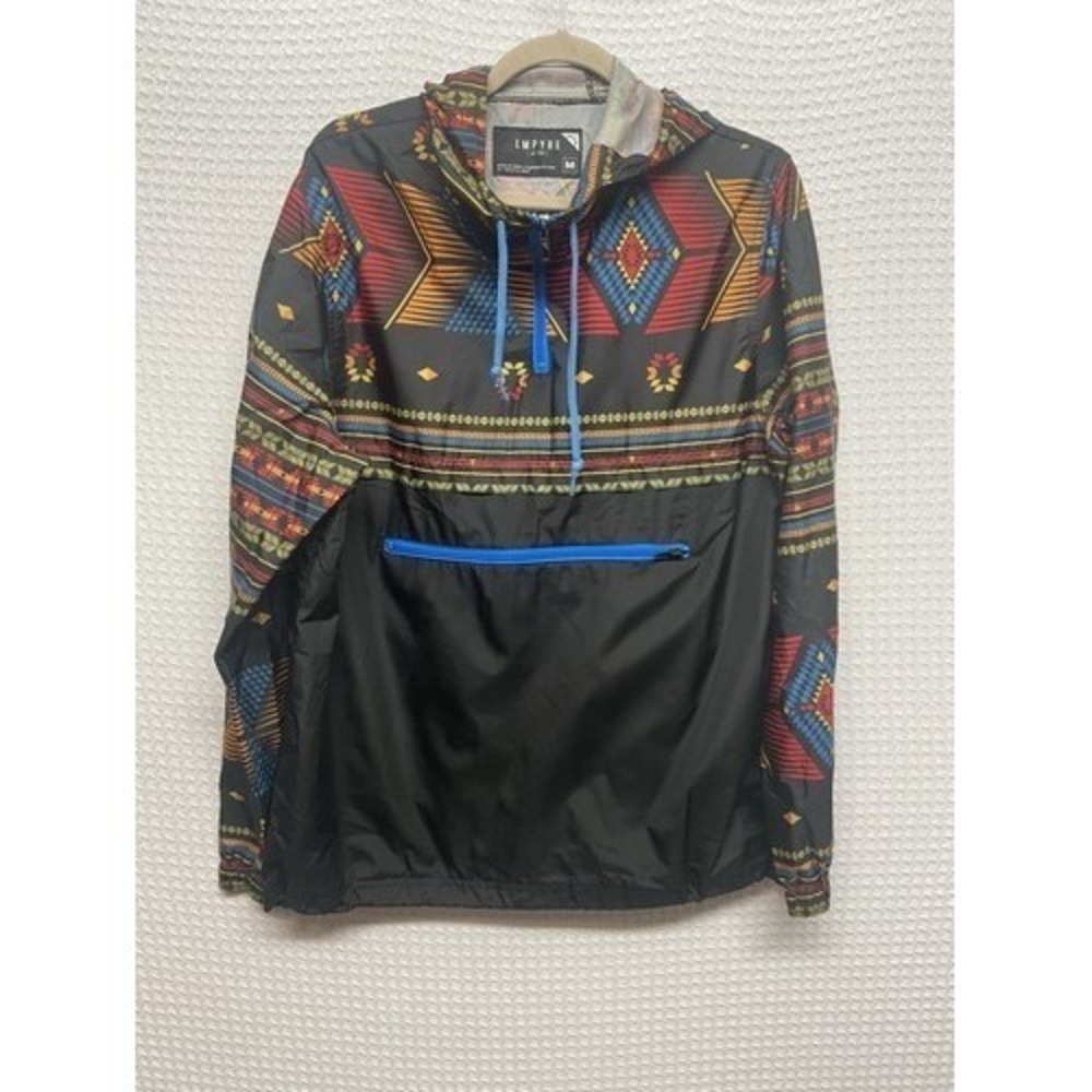 Empyre Aztec Tribal‎ Southwest Pac Trail Anorak Windbreaker Jackets Men M China
